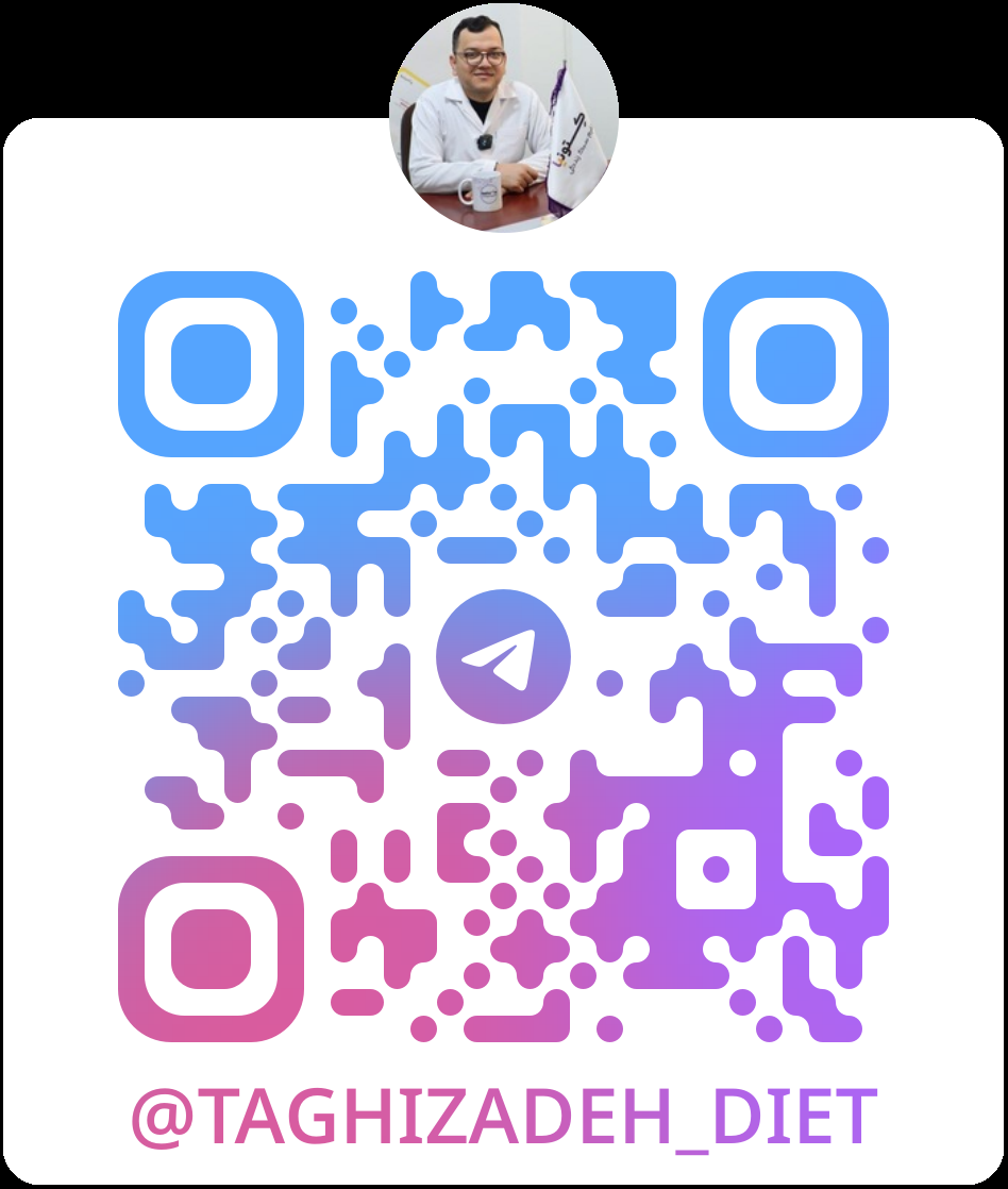 کد QR تلگرام رامین تقی‌زاده با نام کاربری Taghizadeh_diet